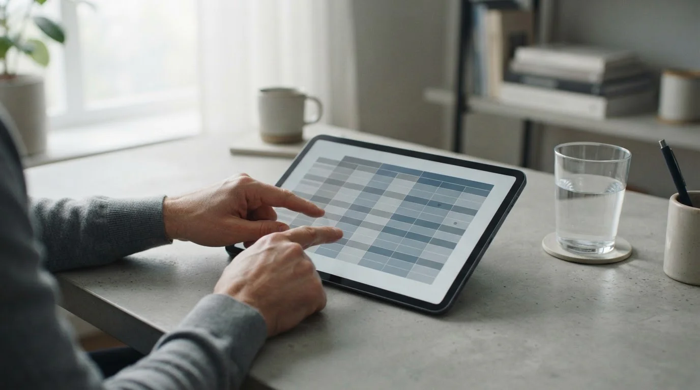 Vergleichstabelle verschiedener Wettanbieter auf einem Tablet-Bildschirm