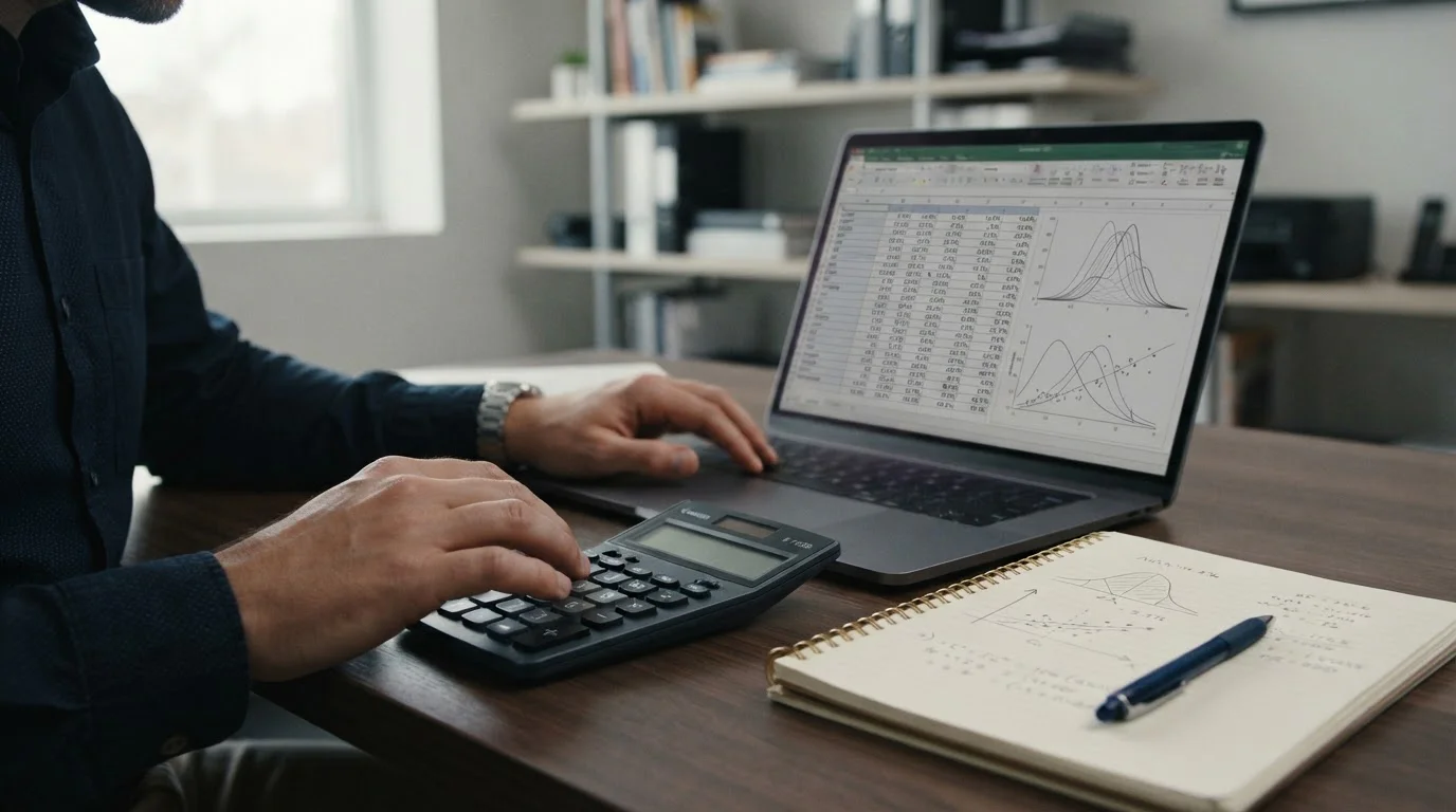 Mathematische Analyse von Wettquoten mit Taschenrechner und Diagrammen